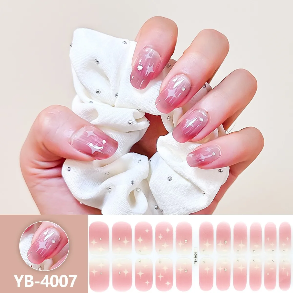 22Tips Semi-Cured Gel Nail Sticker Pure Color Uv/Led Lamp Gel Nail Polish Wraps Long-Lasting Full Cover Gel Sticker Nail Decor
22Tips Semi-Cured Gel Nail Sticker Pure Color Uv/Led Lamp Gel Nail Polish Wraps Long-Lasting Full Cover Gel Sticker Nail Decor