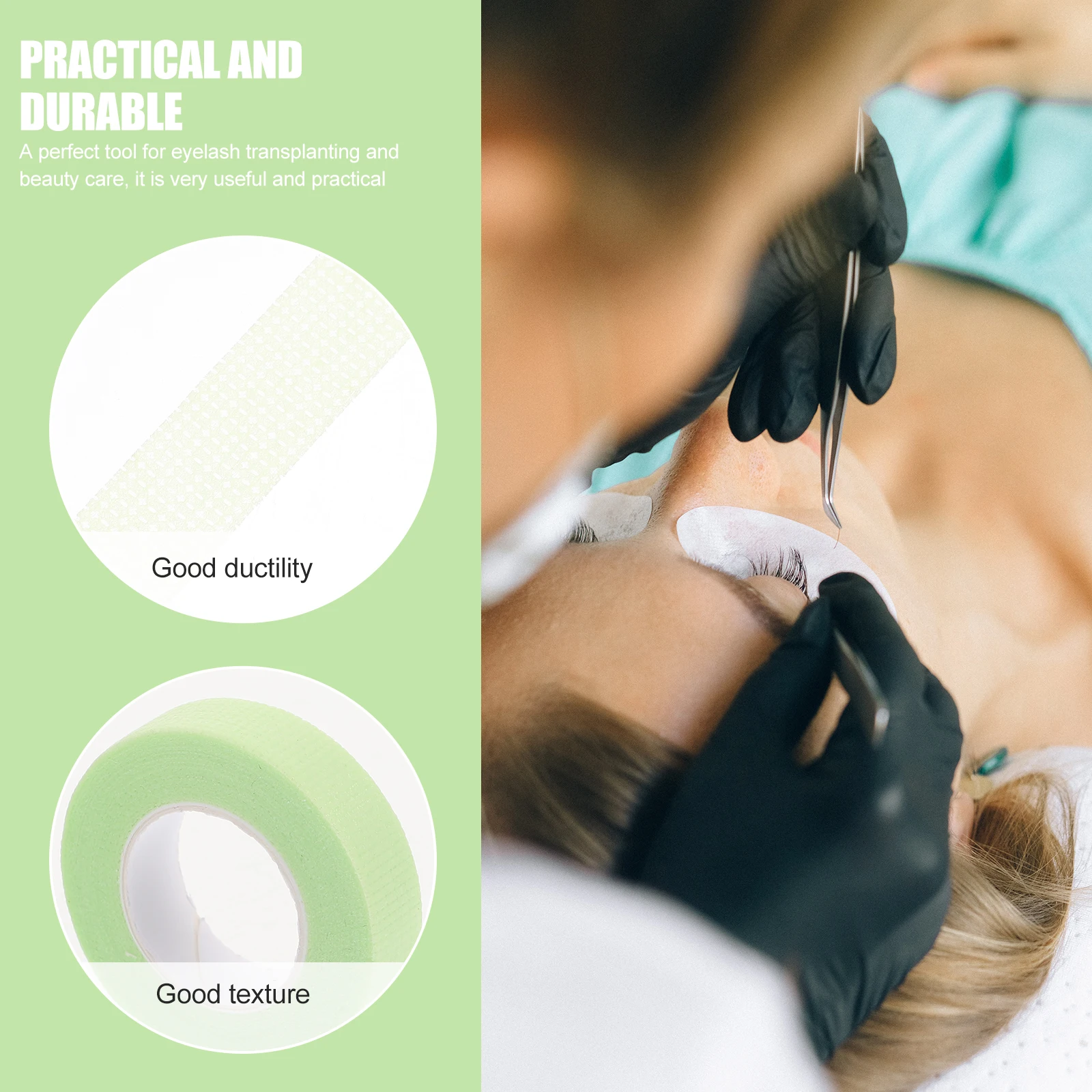 4 Rolls Professional Eyelid Tape Comfortable Breathable Non-Woven Fabric for Eyelash Extension Lash Tools Beauty Salon Use
4 Rolls Professional Eyelid Tape Comfortable Breathable Non-Woven Fabric for Eyelash Extension Lash Tools Beauty Salon Use