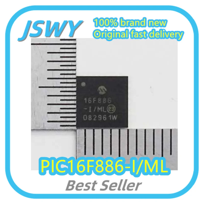 (1/20 pcs) PIC16F886-I/ML PIC16F886 Silkscreen 16F886 QFN-28 8-bit Microcontroller Original Genuine Electronics
(1/20 pcs) PIC16F886-I/ML PIC16F886 Silkscreen 16F886 QFN-28 8-bit Microcontroller Original Genuine Electronics