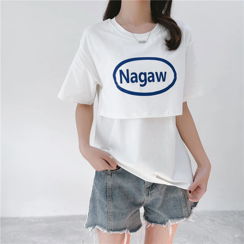 Maternity Nursing Tops Short sleeve Breastfeeding Clothes Pregnant Women Lactation Shirt Cotton Short Sleeve T-shirt
Maternity Nursing Tops Short sleeve Breastfeeding Clothes Pregnant Women Lactation Shirt Cotton Short Sleeve T-shirt