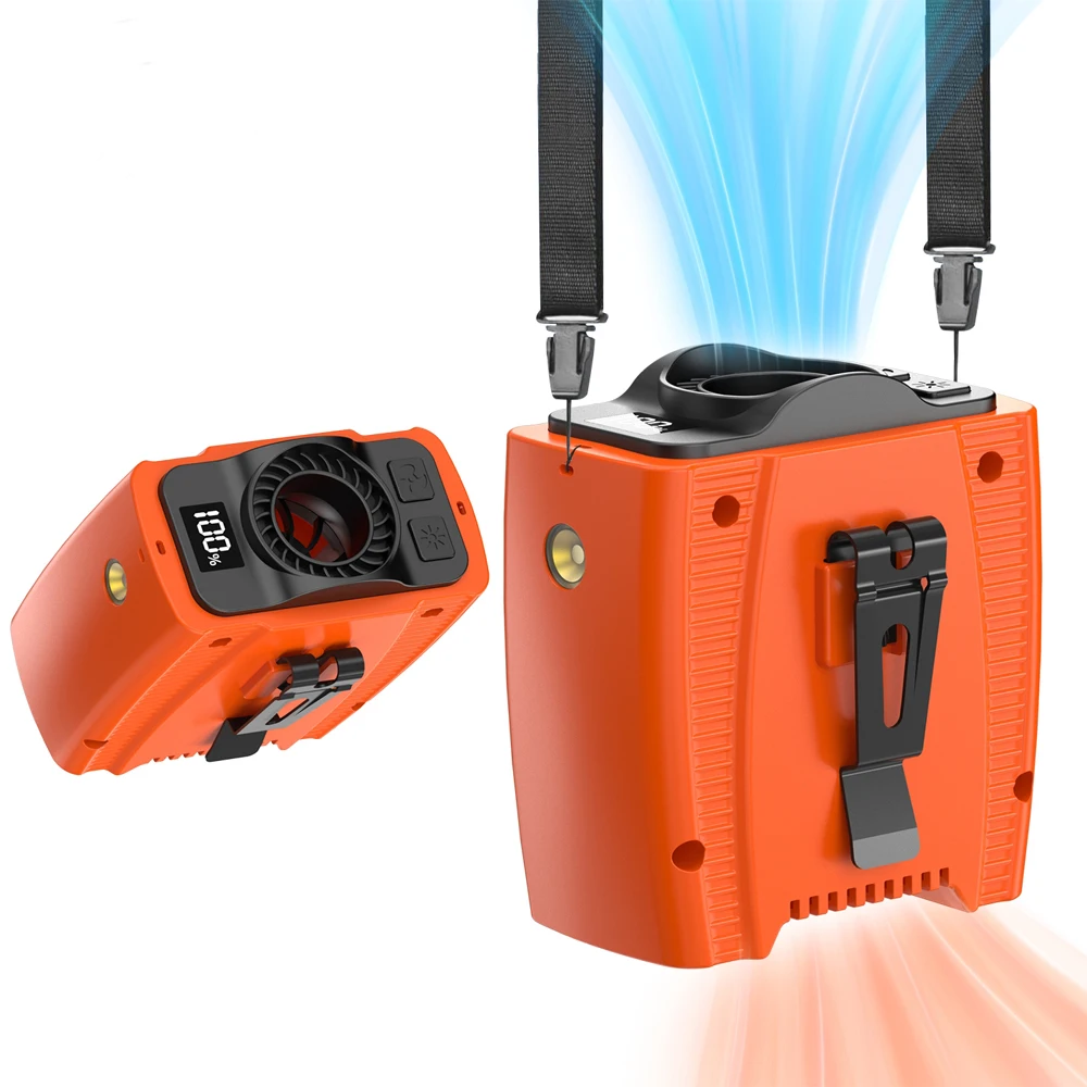 Portable outdoor mini camping fan waist fan 16000mah battery 5 Cooling Speeds Strong Wind Airflow for Camping Outdoor Climbing
Portable outdoor mini camping fan waist fan 16000mah battery 5 Cooling Speeds Strong Wind Airflow for Camping Outdoor Climbing