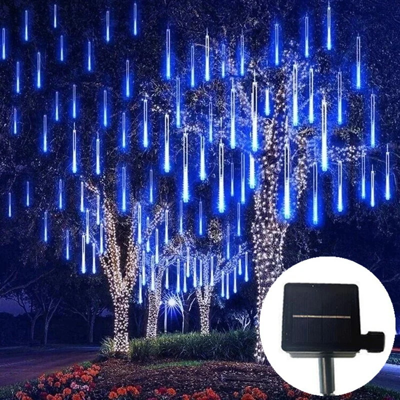 Solar 30cm/50cm Meteor Shower String Lights 8 Tubes Holiday Lights Christmas Outdoor Lighting for Wedding Garden Tree Decoration
Solar 30cm/50cm Meteor Shower String Lights 8 Tubes Holiday Lights Christmas Outdoor Lighting for Wedding Garden Tree Decoration