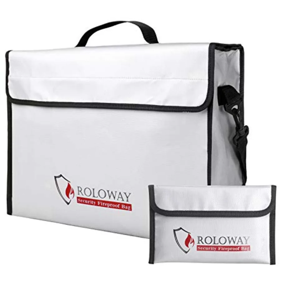 Fireproof Document and Money Bags, Large Fireproof and Water Resistant Bag 15 x 12 x 5 inches,Fireproof Folder Safe Bag for Cas
Fireproof Document and Money Bags, Large Fireproof and Water Resistant Bag 15 x 12 x 5 inches,Fireproof Folder Safe Bag for Cas