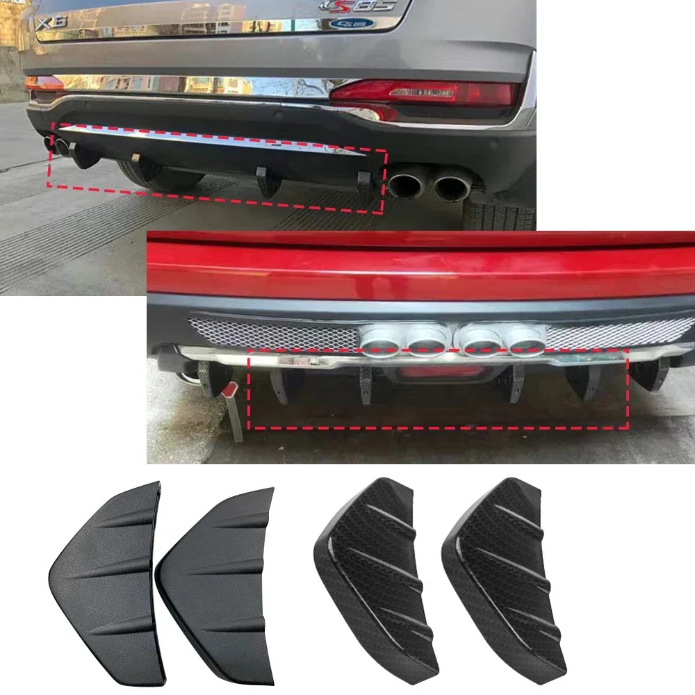 Universal 4PCS/set Rear Bumper Diffuser Mini Fin Spoiler Lip 4 Wing Splitter Black/Carbon Fiber Look Exterior Car Accessories
Universal 4PCS/set Rear Bumper Diffuser Mini Fin Spoiler Lip 4 Wing Splitter Black/Carbon Fiber Look Exterior Car Accessories