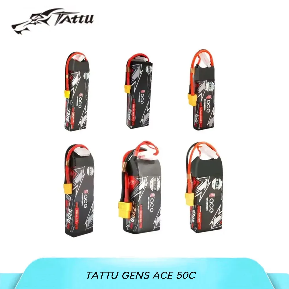 Tattu Gens ACE 50C 2S 3S 1800-7300mAh lithium battery with XT60 connector, suitable for RC cars.
Tattu Gens ACE 50C 2S 3S 1800-7300mAh lithium battery with XT60 connector, suitable for RC cars.