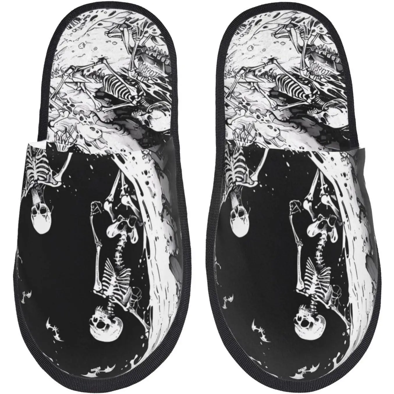 Skeleton Wave Artwork Print Women'S Fuzzy Slip On Indoor Outdoor Winter House Slippers Guest Slippers for Bedroom
Skeleton Wave Artwork Print Women'S Fuzzy Slip On Indoor Outdoor Winter House Slippers Guest Slippers for Bedroom