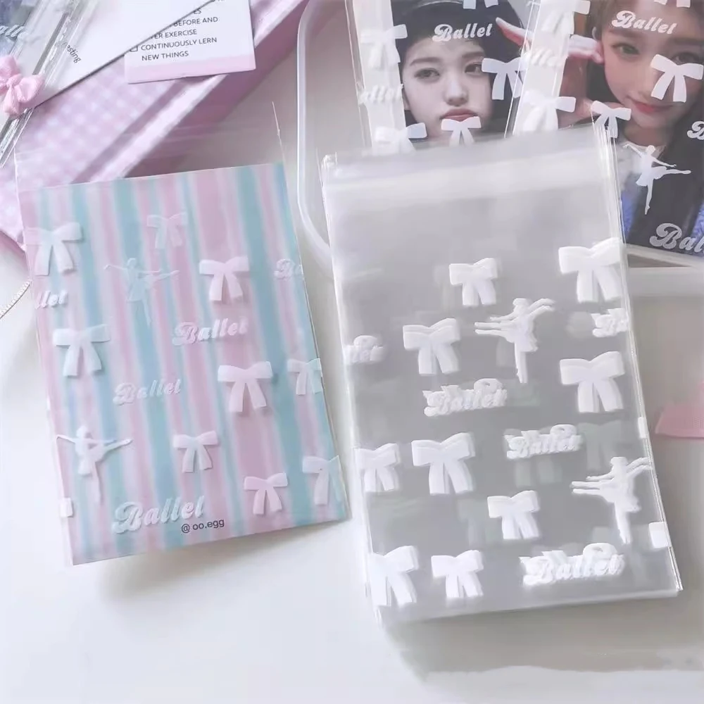 50pcs Idol Card Sleeves Sweet Ballet Bow Holder For Photo Postcards Top Load Films Photocard Game Cards Protector Card Cover Hot
50pcs Idol Card Sleeves Sweet Ballet Bow Holder For Photo Postcards Top Load Films Photocard Game Cards Protector Card Cover Hot