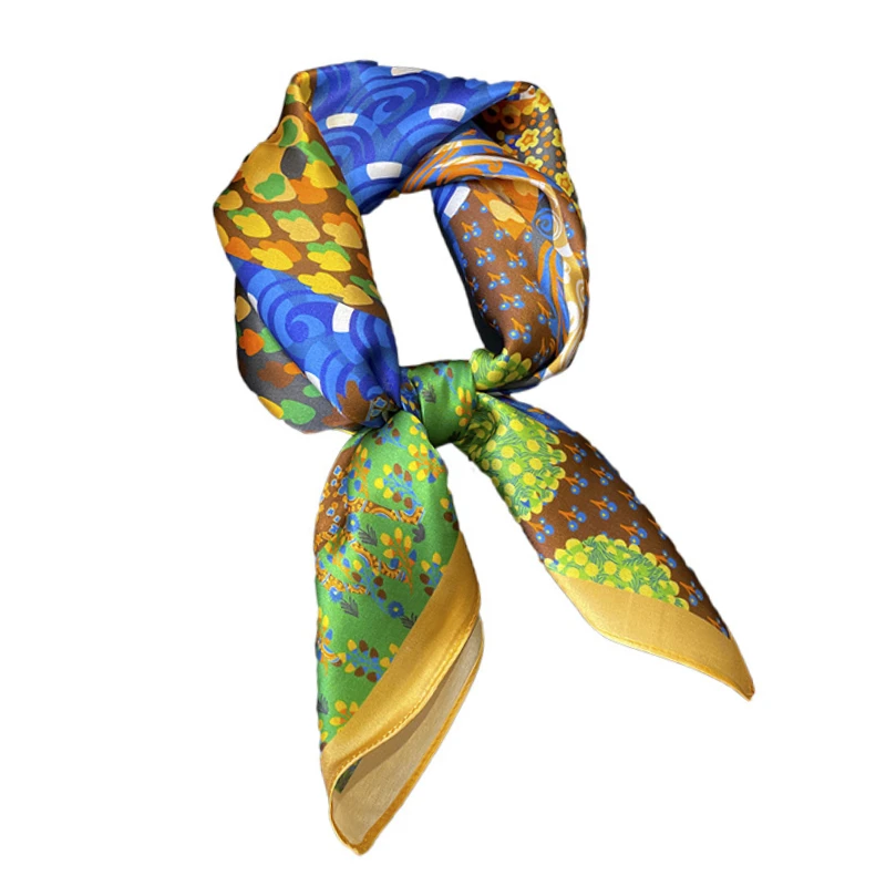 100% Real Silk Scarf Pure Foulard Women Square Neckerchief Hair Fashion Print Headshawl Female Satin Bandana Accessories
100% Real Silk Scarf Pure Foulard Women Square Neckerchief Hair Fashion Print Headshawl Female Satin Bandana Accessories