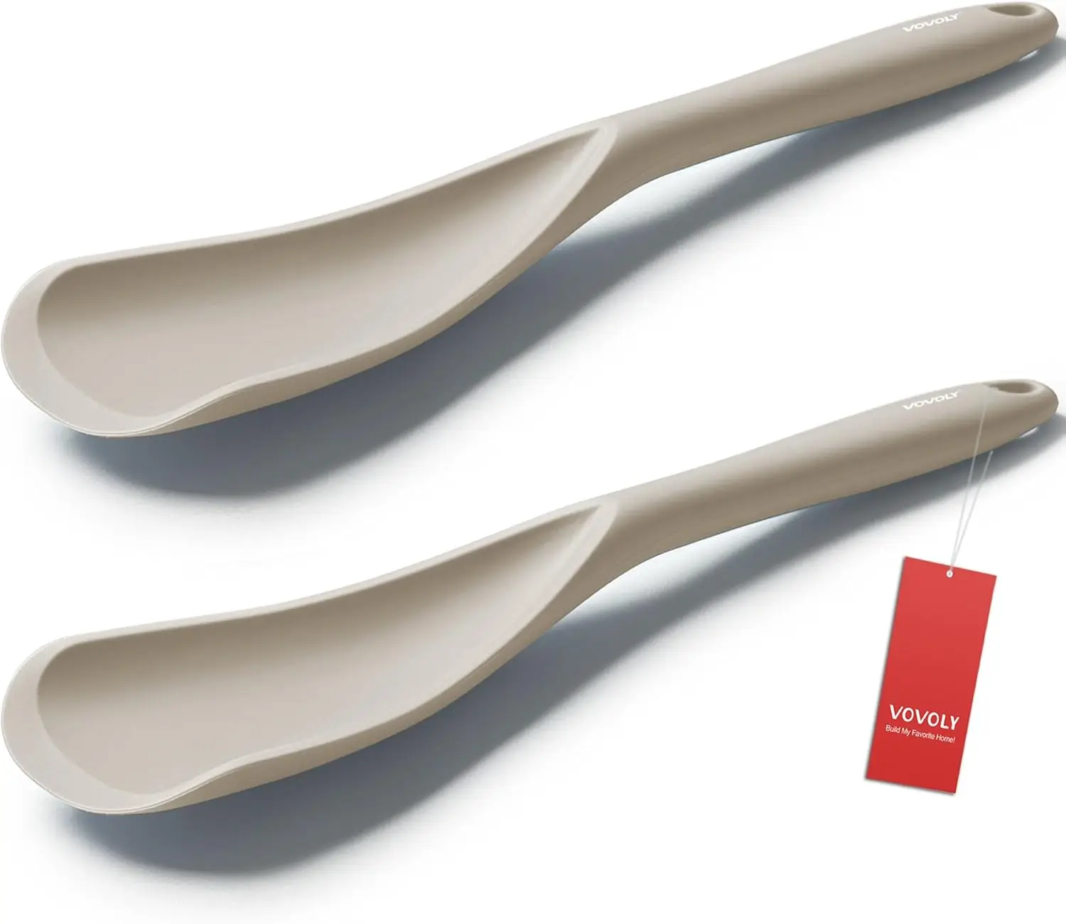 Silicone Cooking Spoon for Nonstick Cookware, 12.6'' 2 Pack for Mixing Scooping and Scraping
Silicone Cooking Spoon for Nonstick Cookware, 12.6'' 2 Pack for Mixing Scooping and Scraping