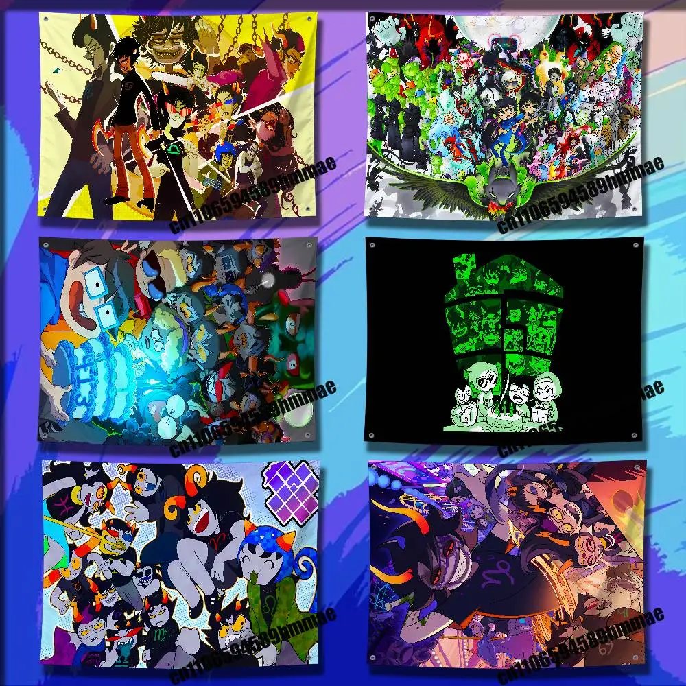 For H-Homestuck Flag 50*70cm 60*90cm 80*120cm 100*150cm 150*200cm Camp Wall Banner Tapestry Cover
For H-Homestuck Flag 50*70cm 60*90cm 80*120cm 100*150cm 150*200cm Camp Wall Banner Tapestry Cover