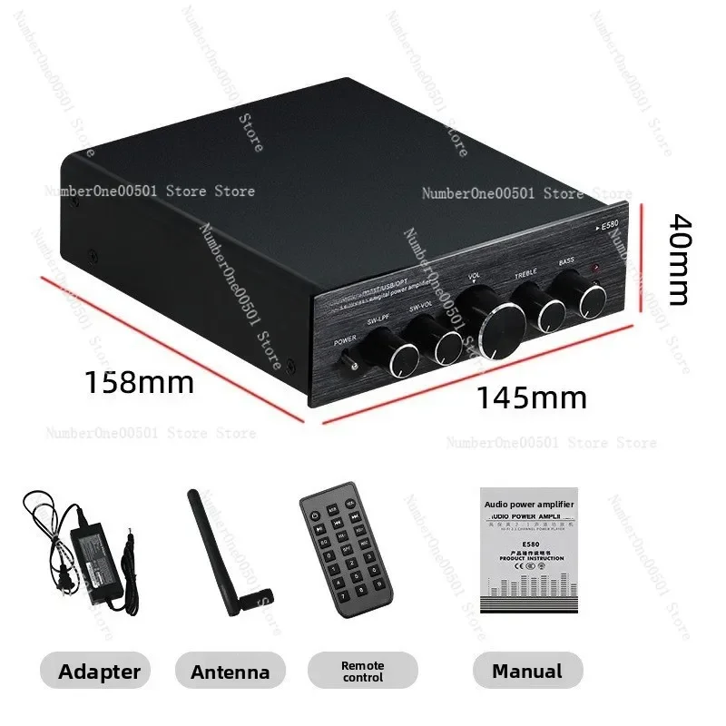 Bluetooth 5.0 Audiophile Mini Amplifier USB Power 2.1CH Digital HIFI Home Amp with Subwoofer Output
Bluetooth 5.0 Audiophile Mini Amplifier USB Power 2.1CH Digital HIFI Home Amp with Subwoofer Output