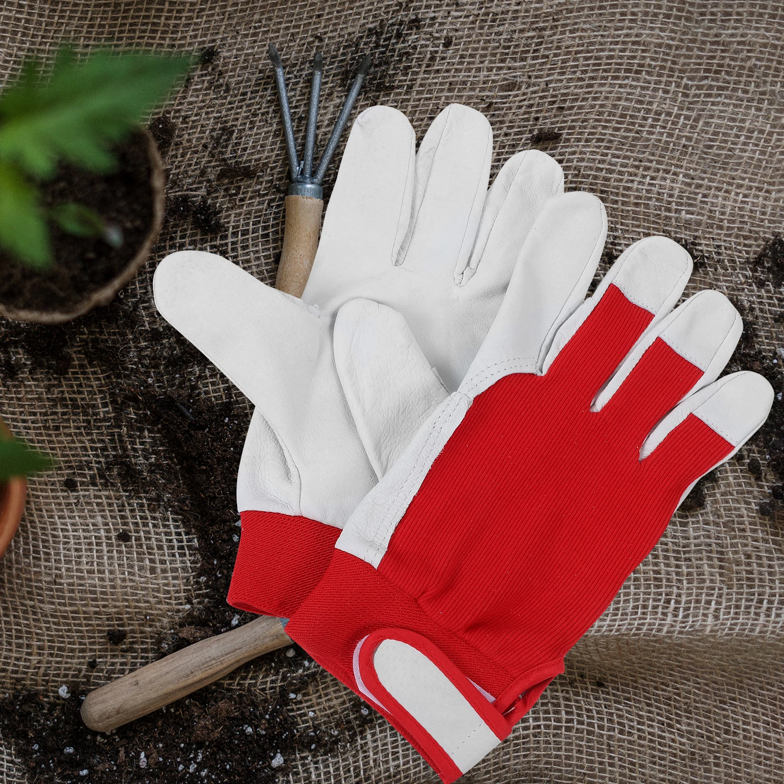 Gardening Red Work Gloves Sticky Band for Weeding Pruning Orchard Planting Ladies Thorn Proof Durable for Women
Gardening Red Work Gloves Sticky Band for Weeding Pruning Orchard Planting Ladies Thorn Proof Durable for Women