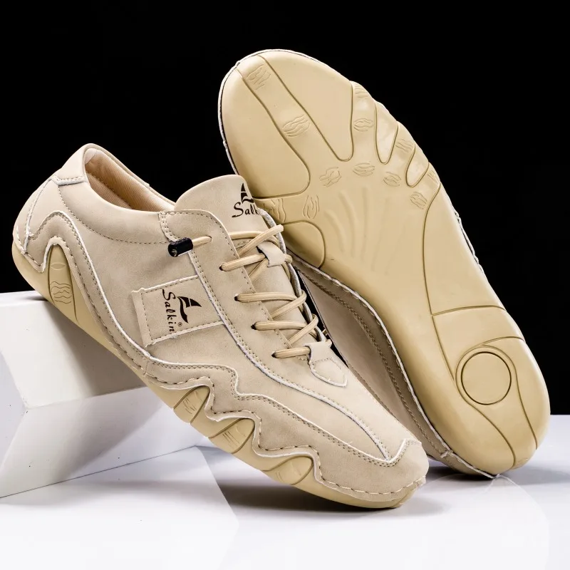 Fashion Handmade Men Leather Casual Shoes Luxury Cowhide Soft Leather Loafers 2025New Men Sneakers Outdoor Non Slip Hiking Shoes
Fashion Handmade Men Leather Casual Shoes Luxury Cowhide Soft Leather Loafers 2025New Men Sneakers Outdoor Non Slip Hiking Shoes
