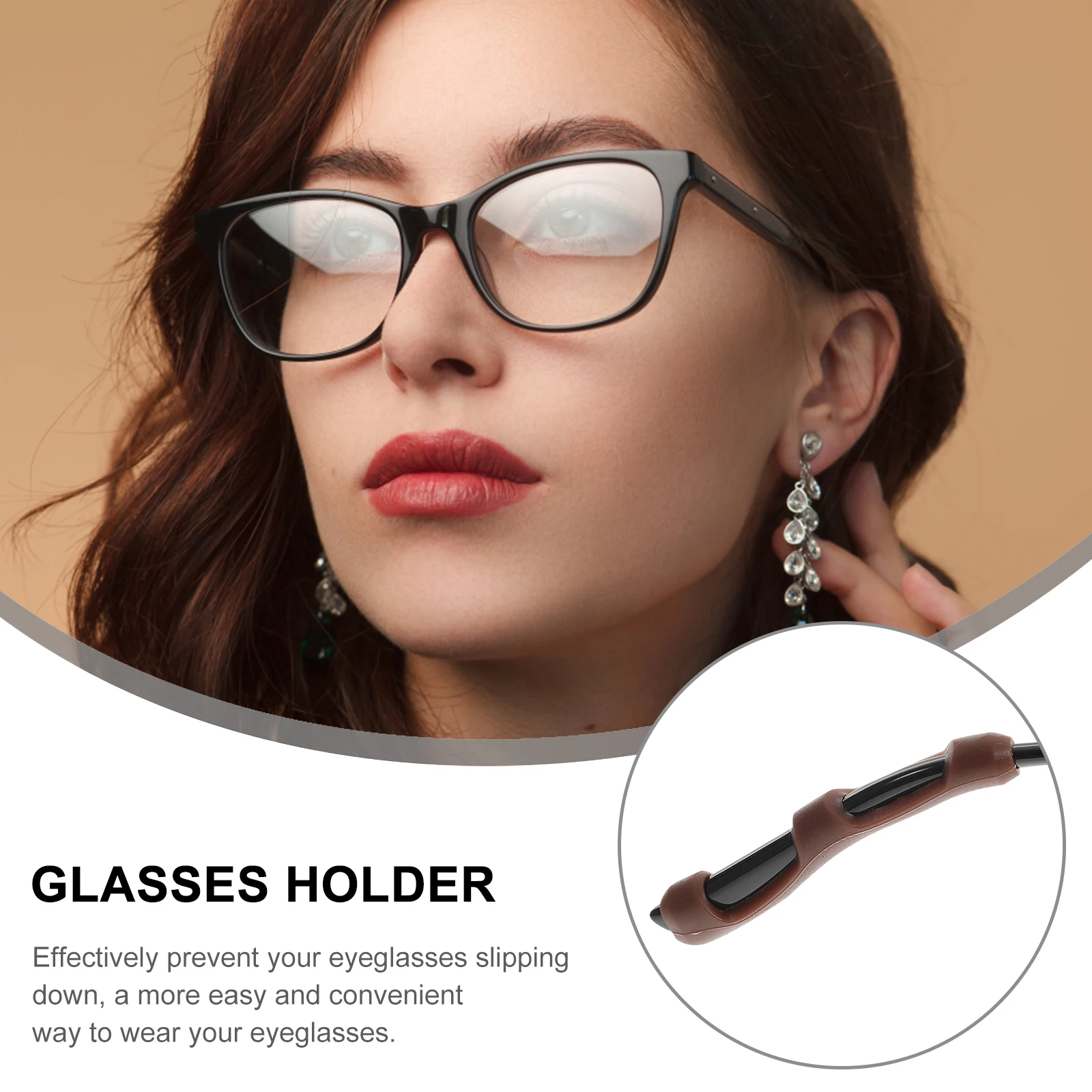 10 Pairs Pads Spectacle Leg Covers Glasses Eyeglasses Temple Tips Non-slip Coffee Silica Gel
10 Pairs Pads Spectacle Leg Covers Glasses Eyeglasses Temple Tips Non-slip Coffee Silica Gel