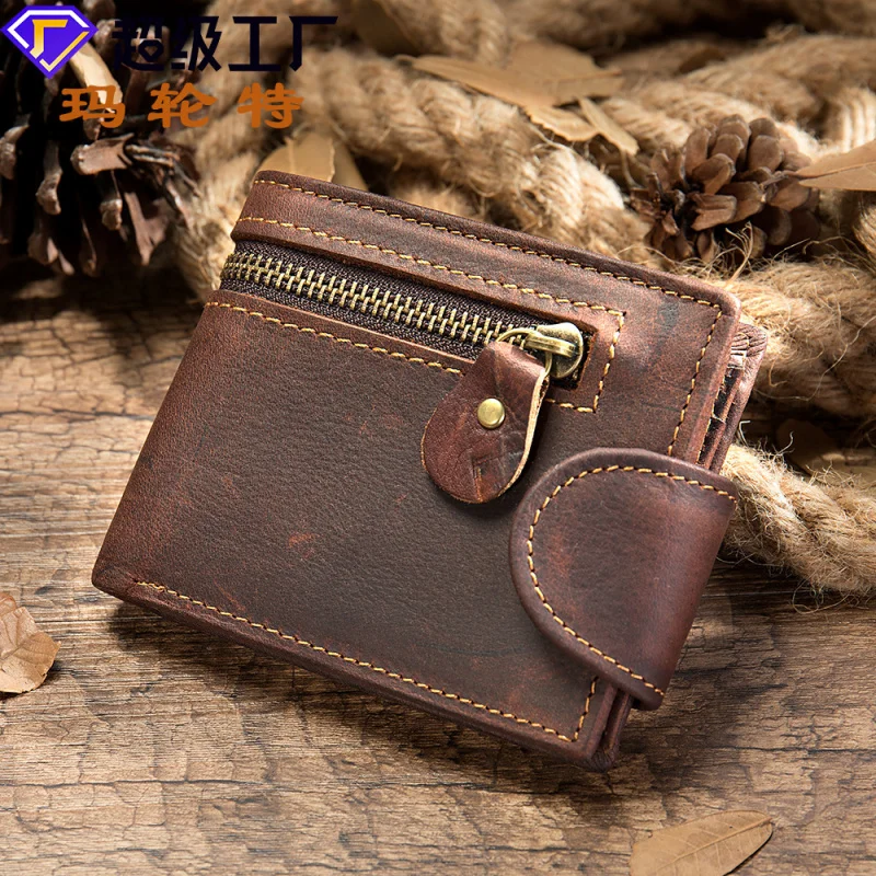 New Men's Genuine Cow Leather Wallet Short Card Holder Man Purse Male Vintage Pocket For Men
New Men's Genuine Cow Leather Wallet Short Card Holder Man Purse Male Vintage Pocket For Men