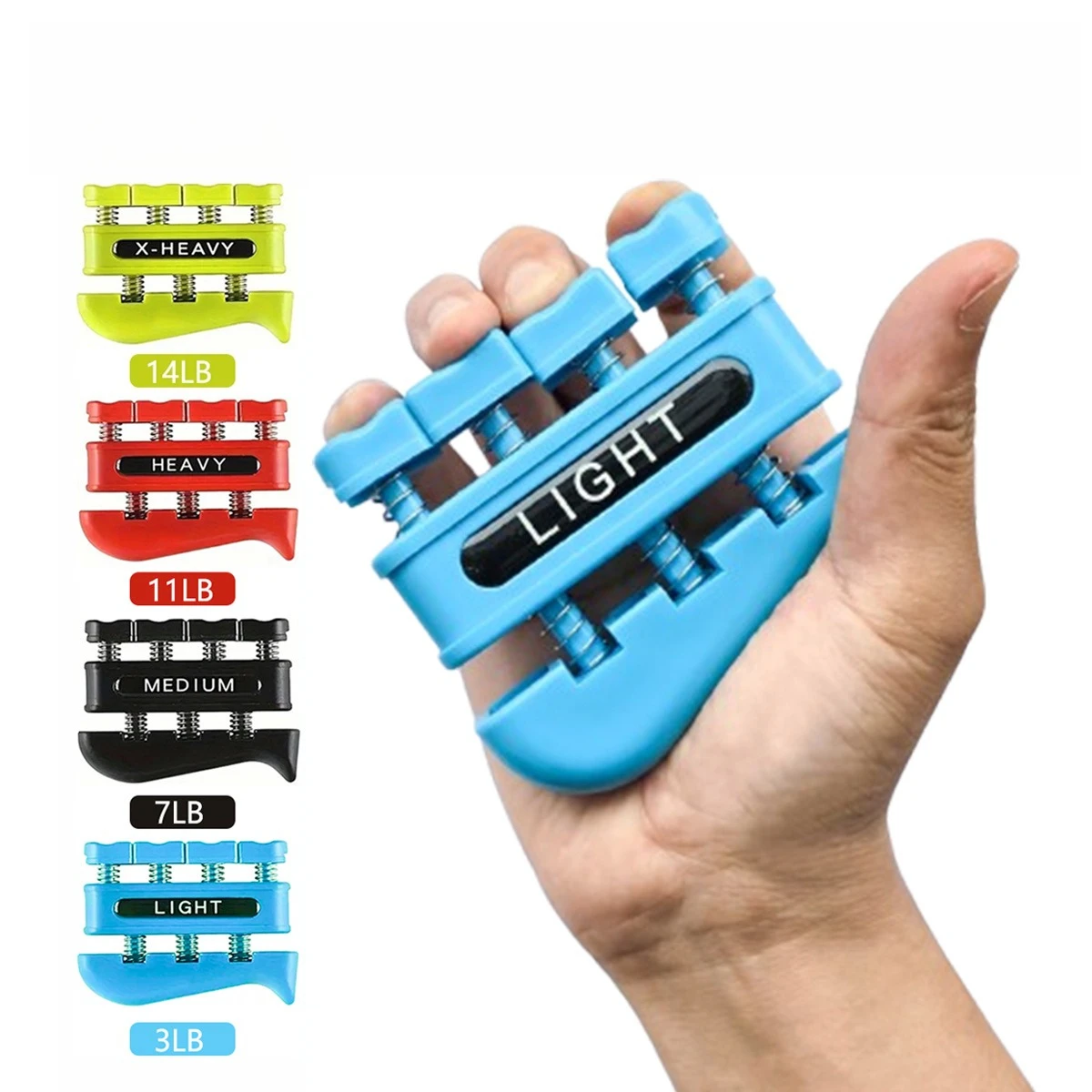 Bidirectional Finger Strengthener, 5-Finger Grip Trainer with Adjustable Resistance, Rehab Tool for Piano & Guitar
Bidirectional Finger Strengthener, 5-Finger Grip Trainer with Adjustable Resistance, Rehab Tool for Piano & Guitar