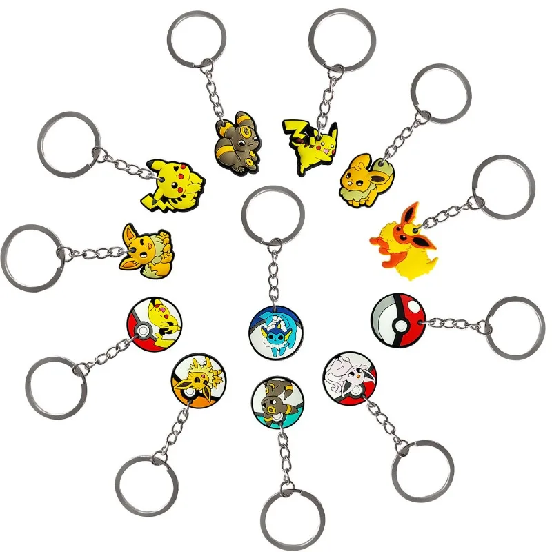 10Pcs Pikachueds PVC Soft Rubber Keychain Cute Cartoon Charm Ornament DIY Craft for Bag Key Decoration
10Pcs Pikachueds PVC Soft Rubber Keychain Cute Cartoon Charm Ornament DIY Craft for Bag Key Decoration