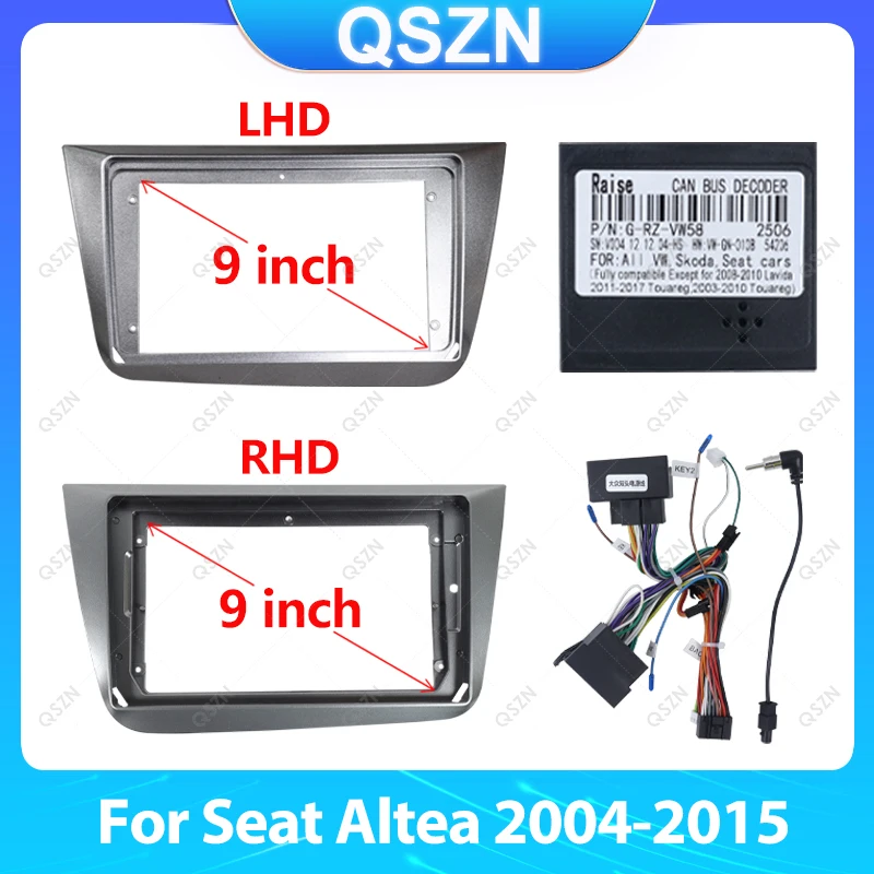 Для Seat Altea 2004-2015 9-дюймовый LHD серый/RHD серебристый автомобильный каркас, лицевой адаптер Canbus Box Android, комплект панели для крепления радиоприемника.
Для Seat Altea 2004-2015 9-дюймовый LHD серый/RHD серебристый автомобильный каркас, лицевой адаптер Canbus Box Android, комплект панели для крепления радиоприемника.