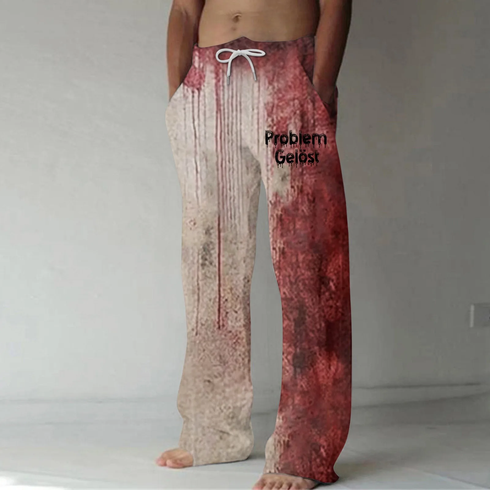 Men Halloween Drawstring Casual I'M Fine Bloody Pants Loose Comfortable Trendy Bloody Printed Pants Sweatpants Autumn 2024
Men Halloween Drawstring Casual I'M Fine Bloody Pants Loose Comfortable Trendy Bloody Printed Pants Sweatpants Autumn 2024