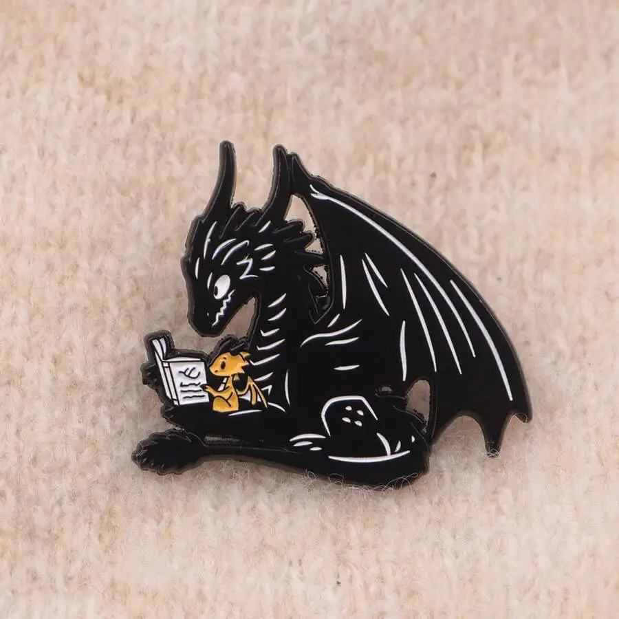 Black Dragon Enamel Pin Lapel Badge For Backpack Clothes Brooch Fashion Accessory
Black Dragon Enamel Pin Lapel Badge For Backpack Clothes Brooch Fashion Accessory