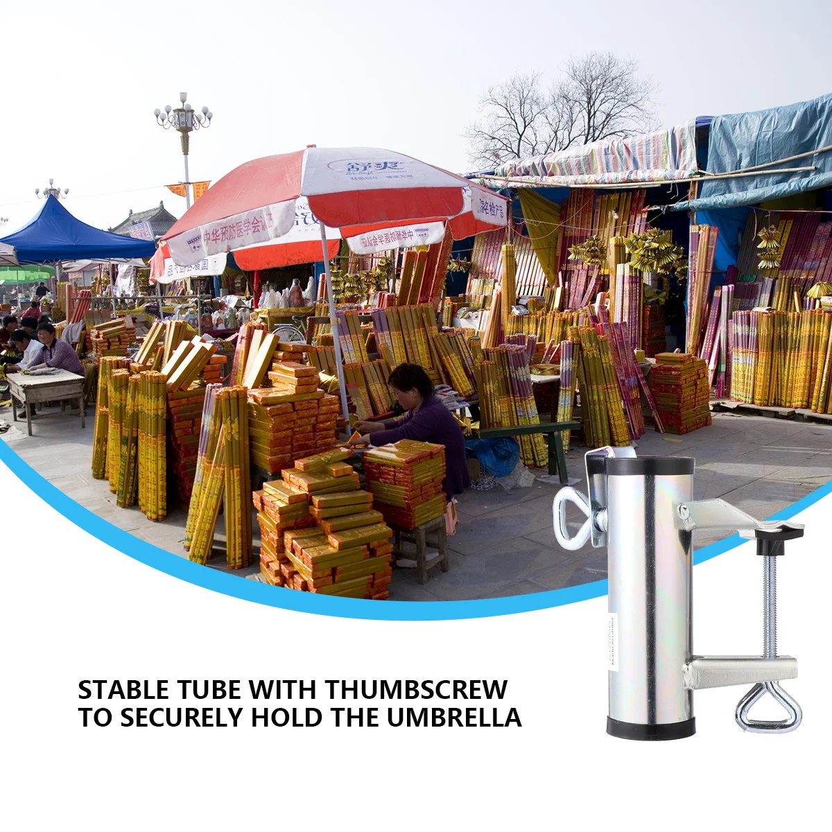 Stable Outdoor Umbrella Fixed Clip Bracket with Large Clamp Thumbscrew Quick Release for Umbrellas Flags Fishing Poles Outdoor
Stable Outdoor Umbrella Fixed Clip Bracket with Large Clamp Thumbscrew Quick Release for Umbrellas Flags Fishing Poles Outdoor