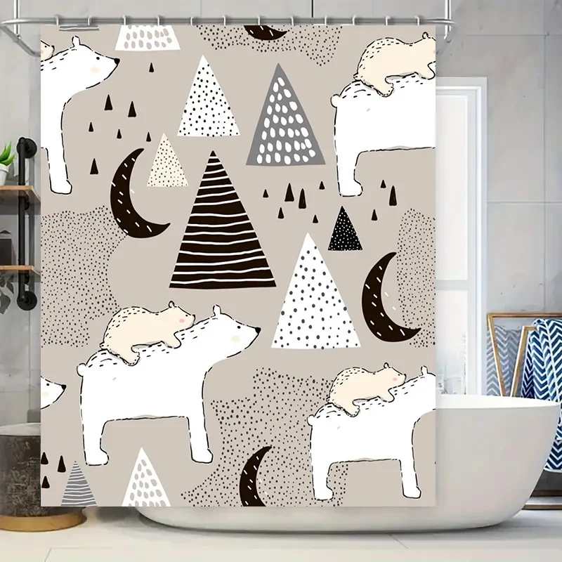 Уютный декор для ванной комнаты, набор занавесок для душа с лунными звездами и принтом лесных животных, бежевый, белый, черный, идеально подходящий для вашего дома, ванны или Гу
Уютный декор для ванной комнаты, набор занавесок для душа с лунными звездами и принтом лесных животных, бежевый, белый, черный, идеально подходящий для вашего дома, ванны или Гу