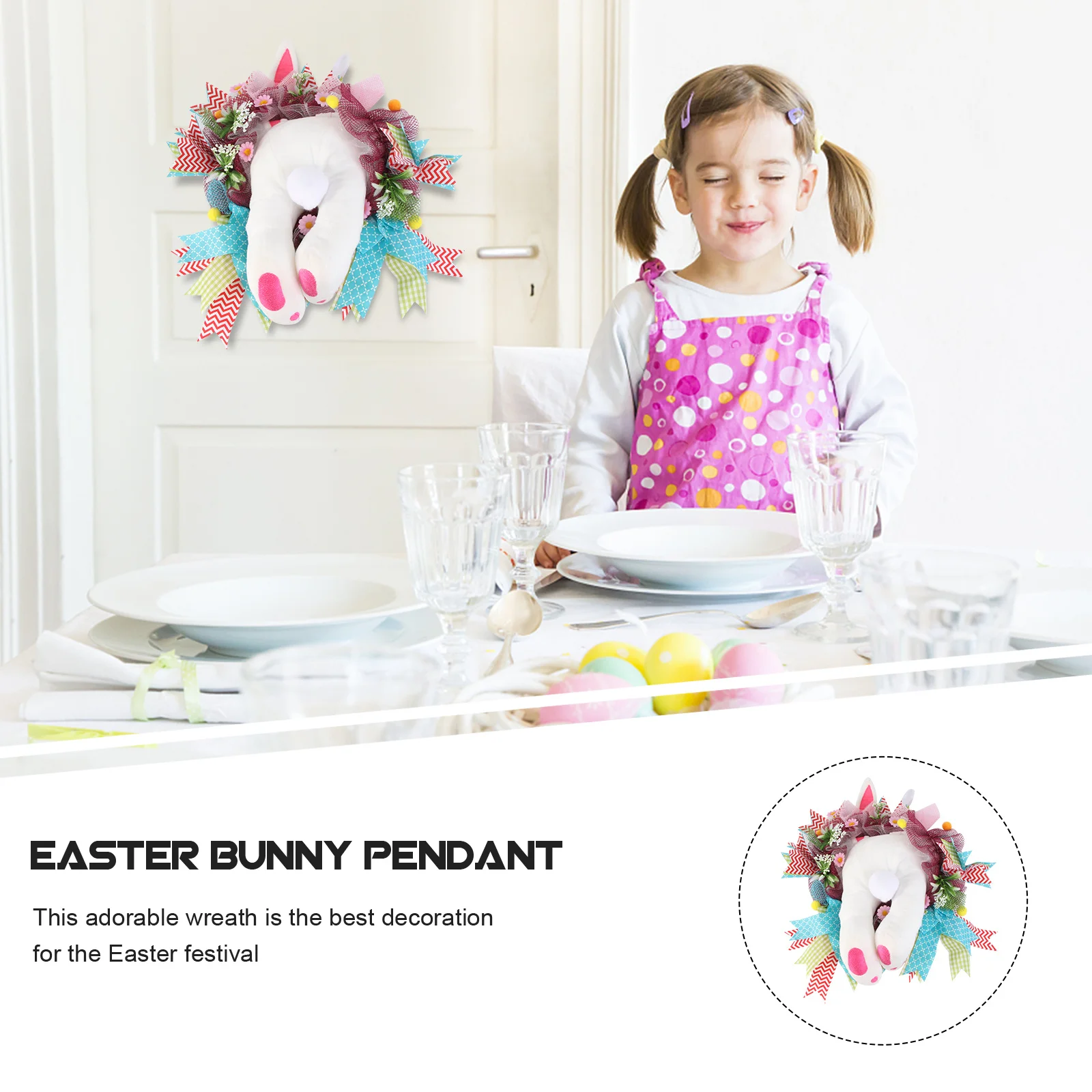 1Pcs Bunny Tail Wreath Creative Easter Decorative Hanging Garland for Door Window Wall Party Home Table Decoration Easter
1Pcs Bunny Tail Wreath Creative Easter Decorative Hanging Garland for Door Window Wall Party Home Table Decoration Easter