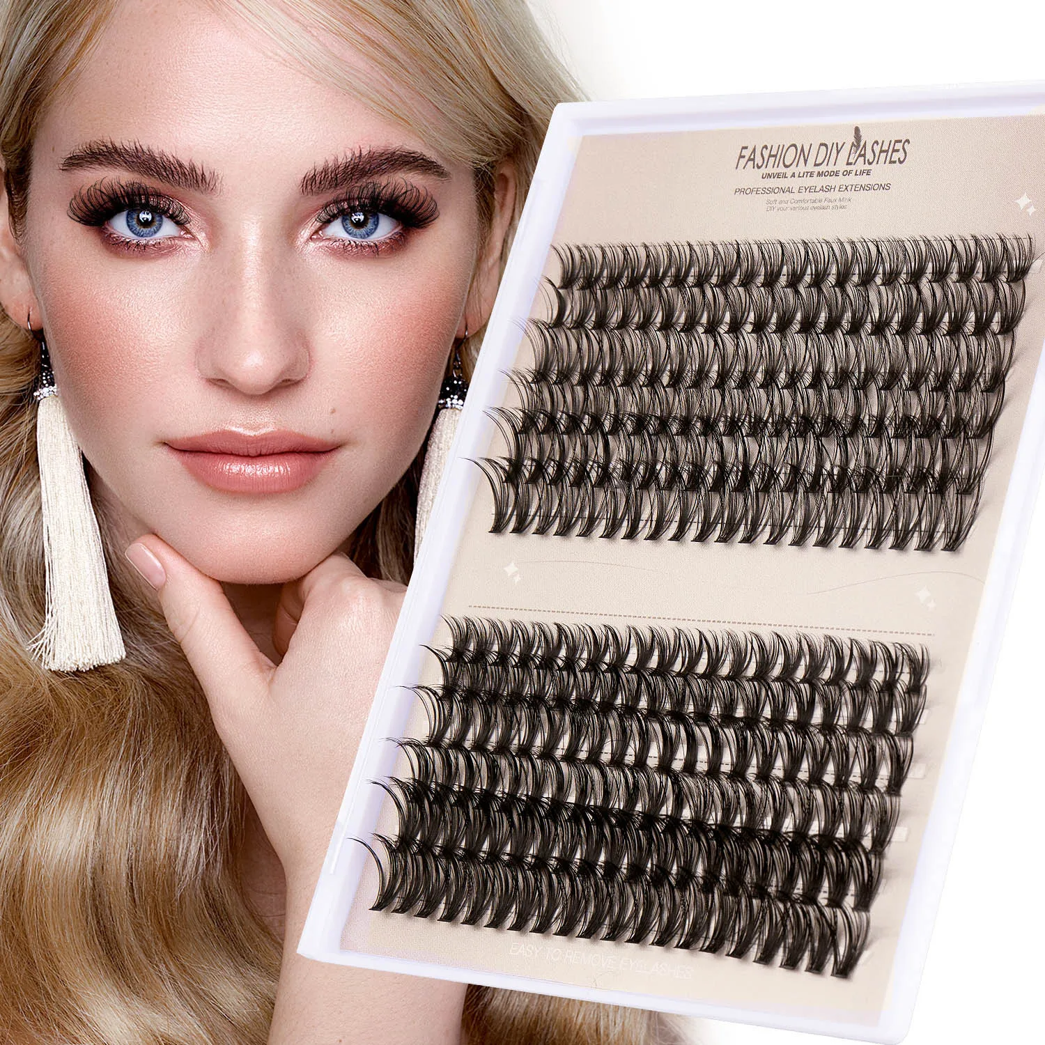 New DIY Clusters Lashes Segmented Eyelash False Eyelash Single Cluster Natural 30P/40P Eyelash Beauty Make Up Accessories
New DIY Clusters Lashes Segmented Eyelash False Eyelash Single Cluster Natural 30P/40P Eyelash Beauty Make Up Accessories