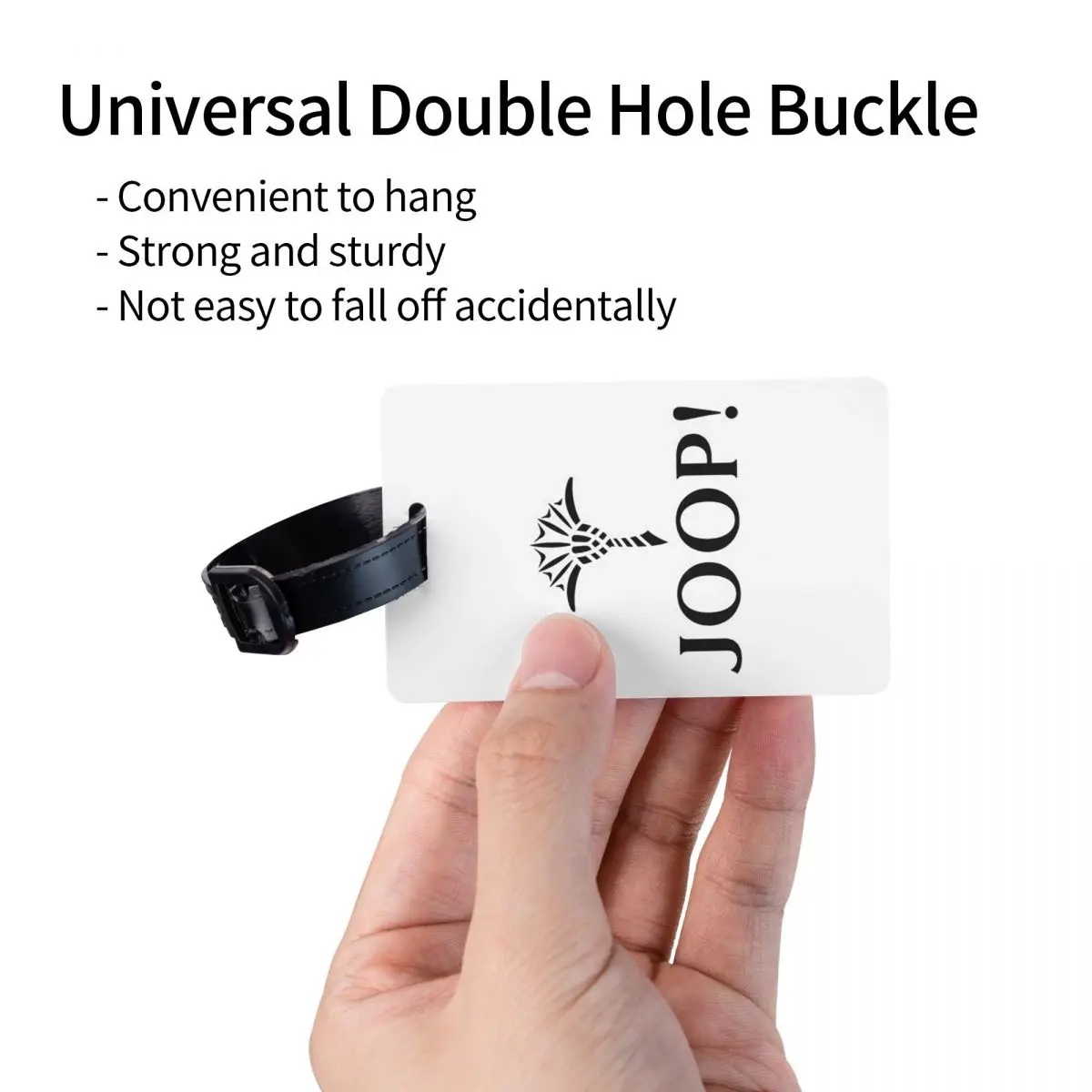 Fashion Joop Logo Luggage Tags Suitcase Accessories Travel Baggage Boarding Tag Label Holder ID Name Address
Fashion Joop Logo Luggage Tags Suitcase Accessories Travel Baggage Boarding Tag Label Holder ID Name Address