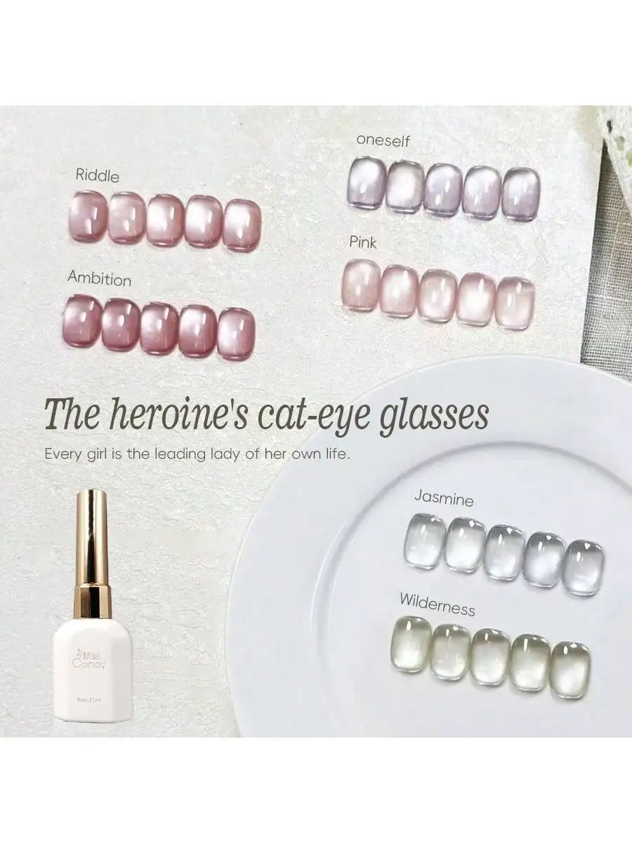 1-6pcs 15ML Heroine Cat Eye Nail Gel 2025 New Xiaohongshu Hot Ice-Transparent Fine Flash White Nail Gel
1-6pcs 15ML Heroine Cat Eye Nail Gel 2025 New Xiaohongshu Hot Ice-Transparent Fine Flash White Nail Gel