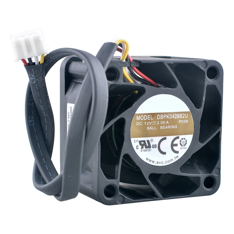 DBPK0428B2U Вентилятор 4 см 40 мм 40x40x28 мм DC12V 2.00A 4pin 25000 об/мин Высокоскоростной охлаждающий вентилятор с двумя шарикоподшипниками для серверного блока питания
DBPK0428B2U Вентилятор 4 см 40 мм 40x40x28 мм DC12V 2.00A 4pin 25000 об/мин Высокоскоростной охлаждающий вентилятор с двумя шарикоподшипниками для серверного блока питания