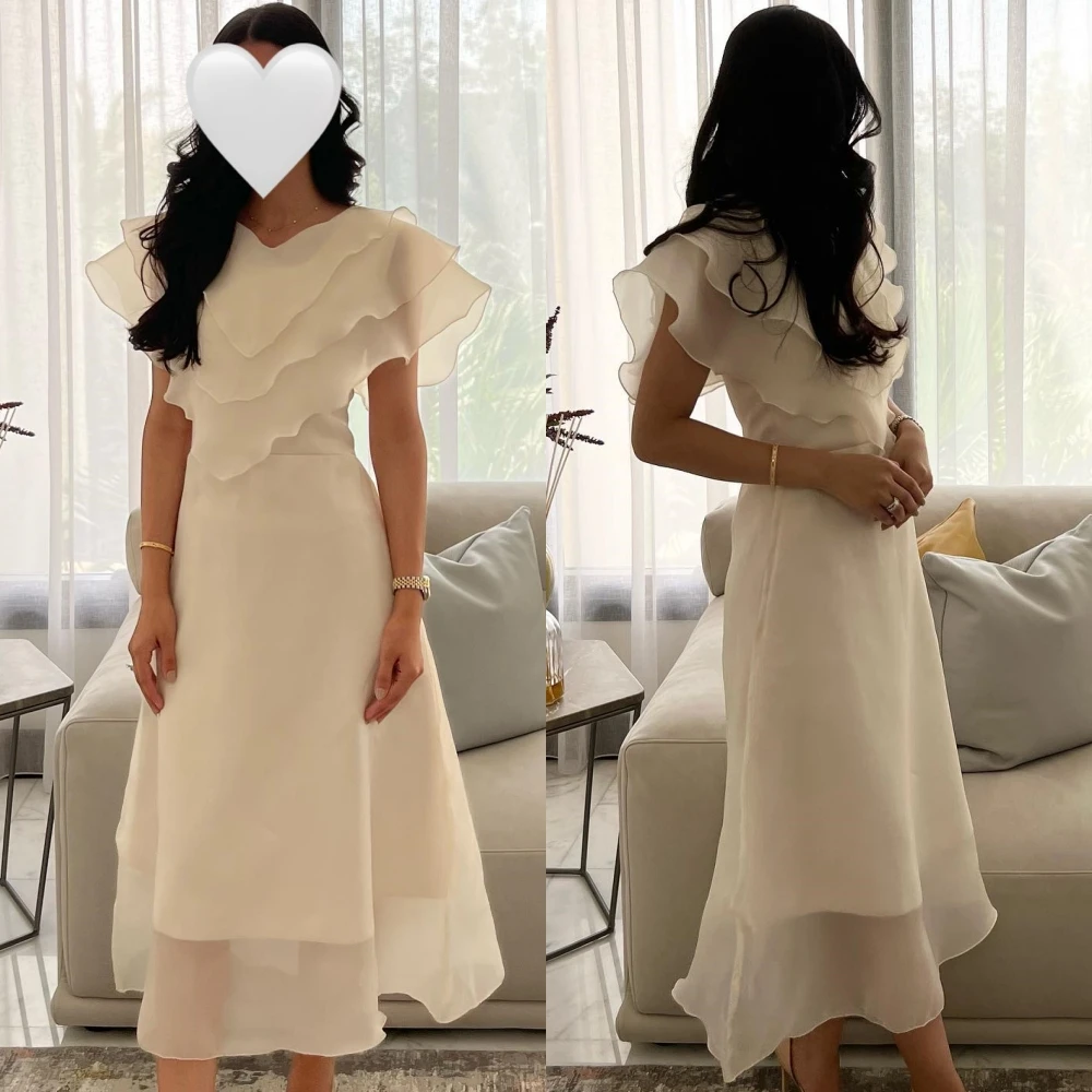 Customized Simple Sizes Available V-neck A-line Quinceanera Dresses Layered Skirts Anke length Chiffon Prom vestidos prom 2023
Customized Simple Sizes Available V-neck A-line Quinceanera Dresses Layered Skirts Anke length Chiffon Prom vestidos prom 2023
