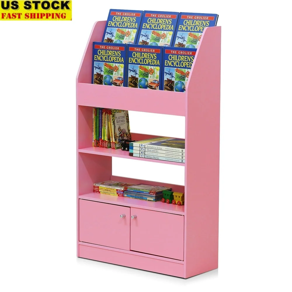 Kids Bookshelf 4 Tier Storage Cabinet with Open Shelves Ideal Living Room Bedroom Playroom Library Office Easy Clean
Kids Bookshelf 4 Tier Storage Cabinet with Open Shelves Ideal Living Room Bedroom Playroom Library Office Easy Clean