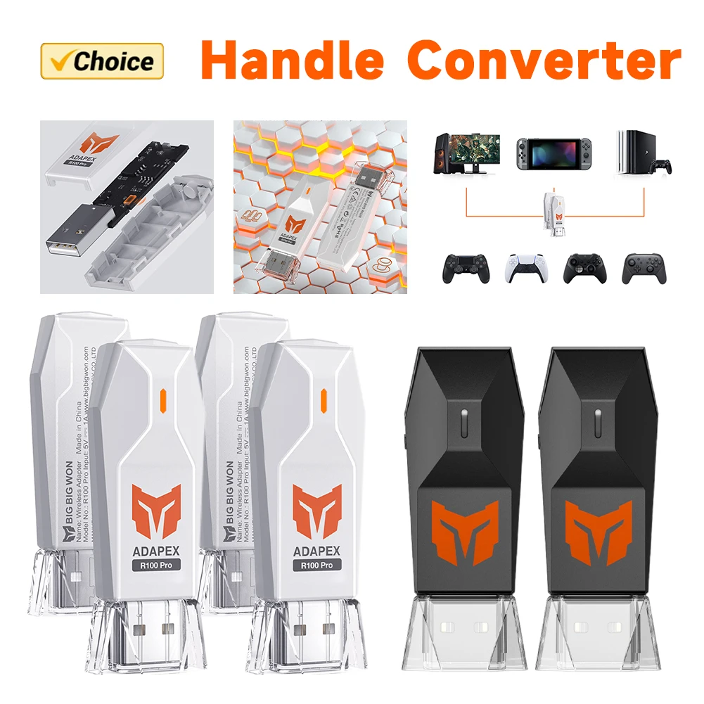 Беспроводной USB-адаптер BIGBIG WON R100 для ПК с ОС Windows PS4 PS5 XBOX One S
Беспроводной USB-адаптер BIGBIG WON R100 для ПК с ОС Windows PS4 PS5 XBOX One S