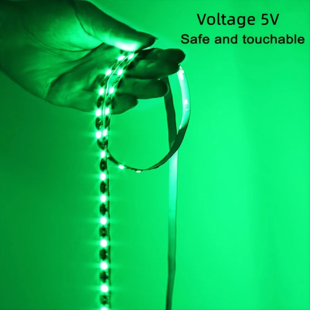 Green 5V USB Charing Led Strip Lights For Smart TV Backlight For Gaming Room Decoration Home Bedroom Room Decor Lighting Lamps
Green 5V USB Charing Led Strip Lights For Smart TV Backlight For Gaming Room Decoration Home Bedroom Room Decor Lighting Lamps