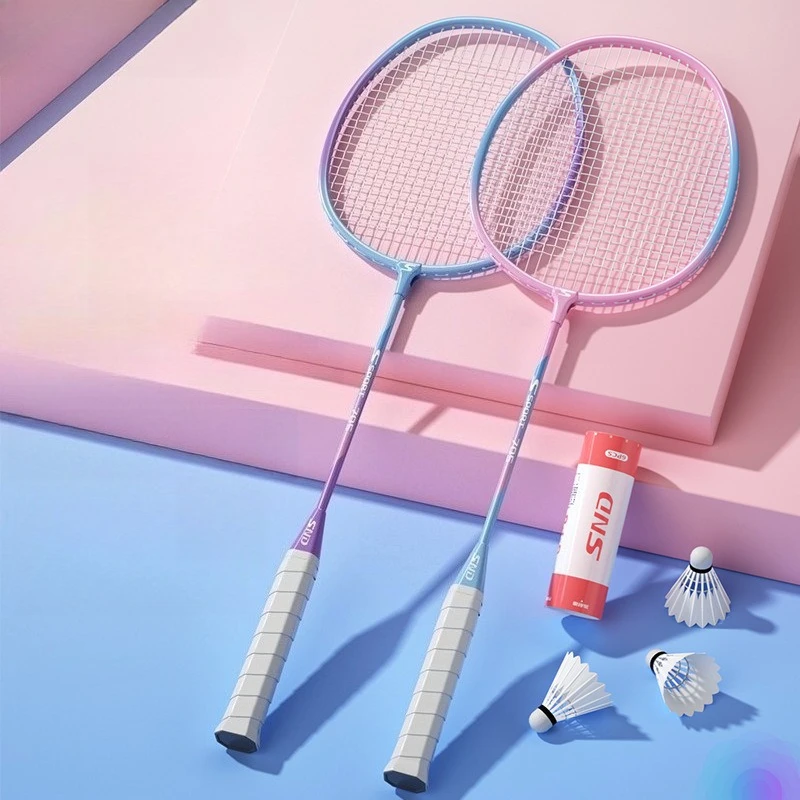 Ferroalloy Ultra Light Badminton Racket Single and Double Set Couple Badminton Racket Set Badminton Racket
Ferroalloy Ultra Light Badminton Racket Single and Double Set Couple Badminton Racket Set Badminton Racket