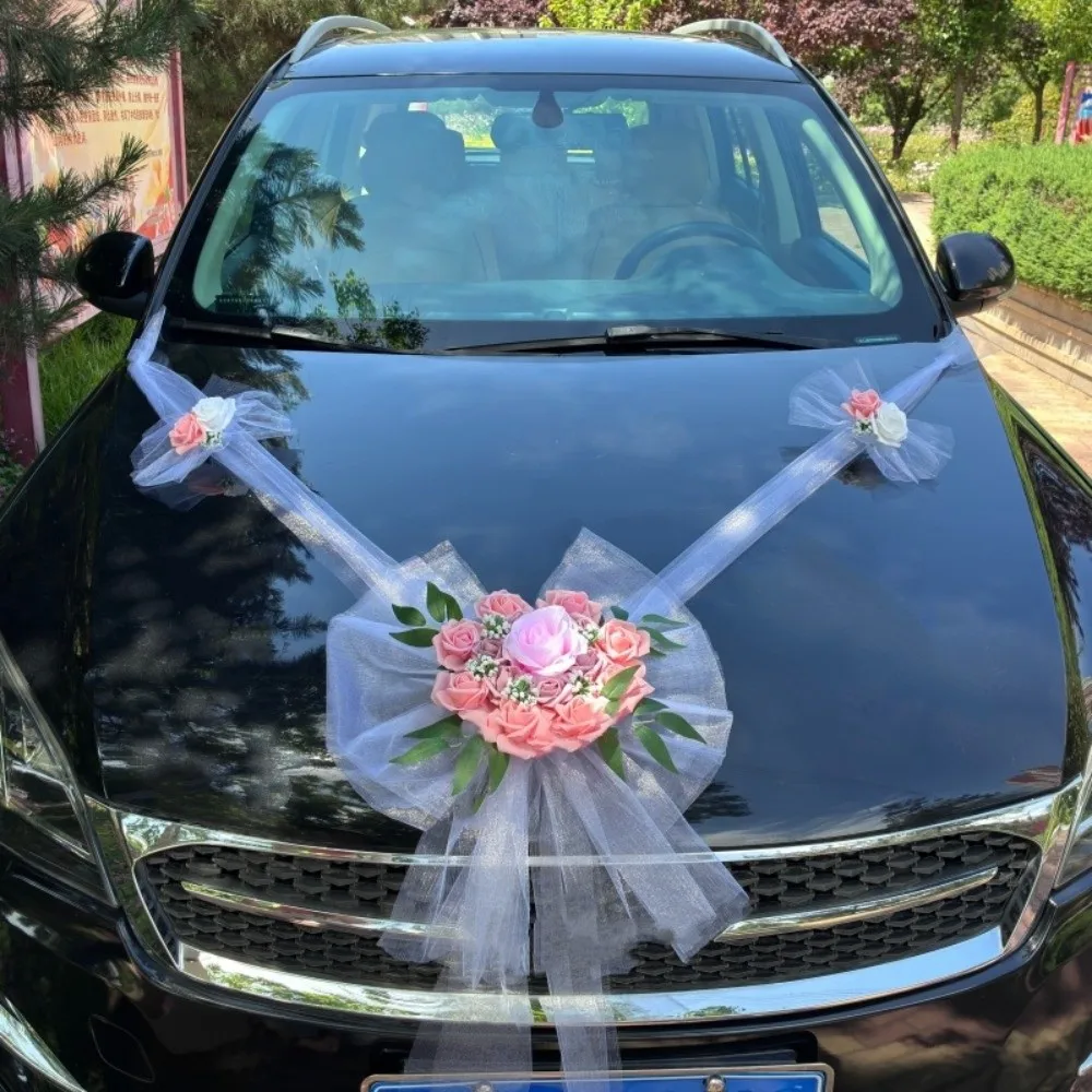 Multi-Color Wedding Car Decoration Paint-Safe Tulle Bow Car Gauze Ribbon Bow Elegant Pollen-Free Fleet Pull Flower Wedding Car
Multi-Color Wedding Car Decoration Paint-Safe Tulle Bow Car Gauze Ribbon Bow Elegant Pollen-Free Fleet Pull Flower Wedding Car