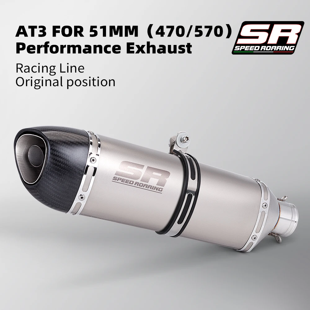 51mm Universal Motorcycle Exhaust Silencer AT3 51mm Silencer ZX6R ZX10 Z900 CB650R S1000R S1000RR R6 Z400 470mm 570mm
51mm Universal Motorcycle Exhaust Silencer AT3 51mm Silencer ZX6R ZX10 Z900 CB650R S1000R S1000RR R6 Z400 470mm 570mm