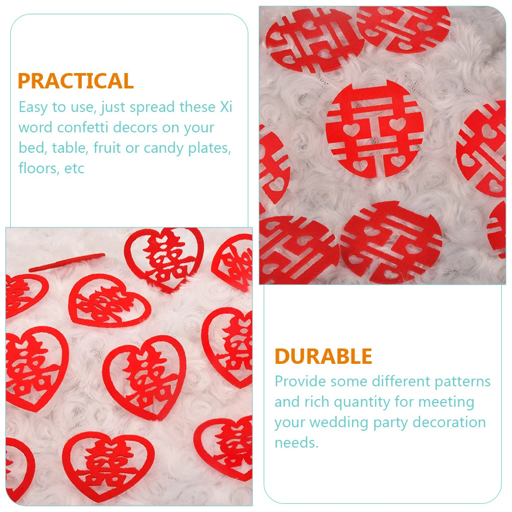 270Pcs Traditional Chinese Xi Word Confetti Wedding Decorations Wedding Table Confetti Party Supplies Chinese Decorations
270Pcs Traditional Chinese Xi Word Confetti Wedding Decorations Wedding Table Confetti Party Supplies Chinese Decorations