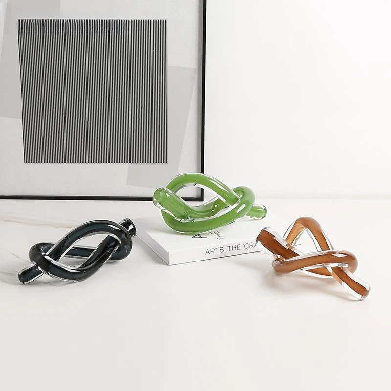 Nordic ins style abstract rope knot glass ornament fashion model room living room wine cabinet home creative
Nordic ins style abstract rope knot glass ornament fashion model room living room wine cabinet home creative