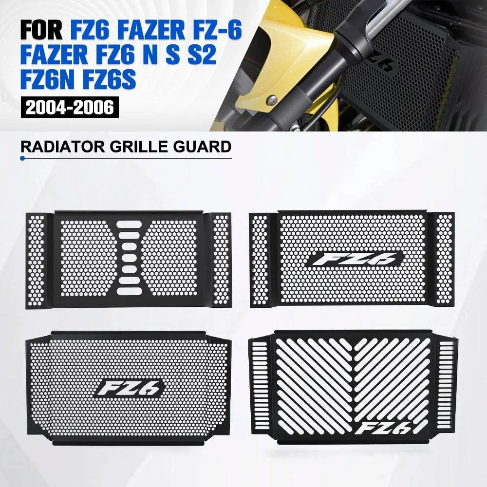 For Yamaha FZ6 FAZER FZ-6 Fazer FZ6 N/S/S2 2004 2005 2006 FZ6N FZ6S Motorcycle Radiator Guard Grille Cover Protector Accessories
For Yamaha FZ6 FAZER FZ-6 Fazer FZ6 N/S/S2 2004 2005 2006 FZ6N FZ6S Motorcycle Radiator Guard Grille Cover Protector Accessories