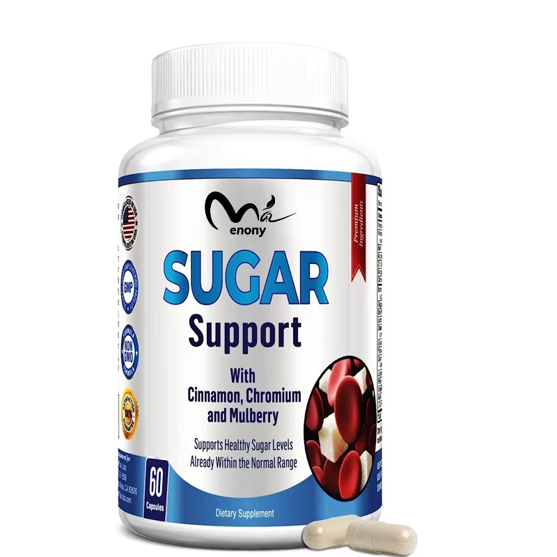 Contains cinnamon, chromium, mulberry, alpha lipoic acid -20 herbs and vitamins - non genetically modified, 60 capsules
Contains cinnamon, chromium, mulberry, alpha lipoic acid -20 herbs and vitamins - non genetically modified, 60 capsules