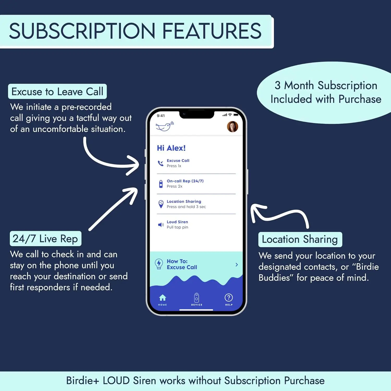 Smart Personal Safety Alarm for Women - Loud Siren, Key Chain, 24/7 Support, Emergency Alerts with App Subscription
Smart Personal Safety Alarm for Women - Loud Siren, Key Chain, 24/7 Support, Emergency Alerts with App Subscription