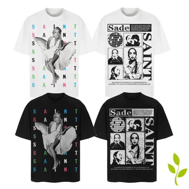 Saint T-shirt Portrait Alphabet Print American Vintage High Street Loose Tee Top Men Women Casual Short Sleeve T Shirt Summer
Saint T-shirt Portrait Alphabet Print American Vintage High Street Loose Tee Top Men Women Casual Short Sleeve T Shirt Summer