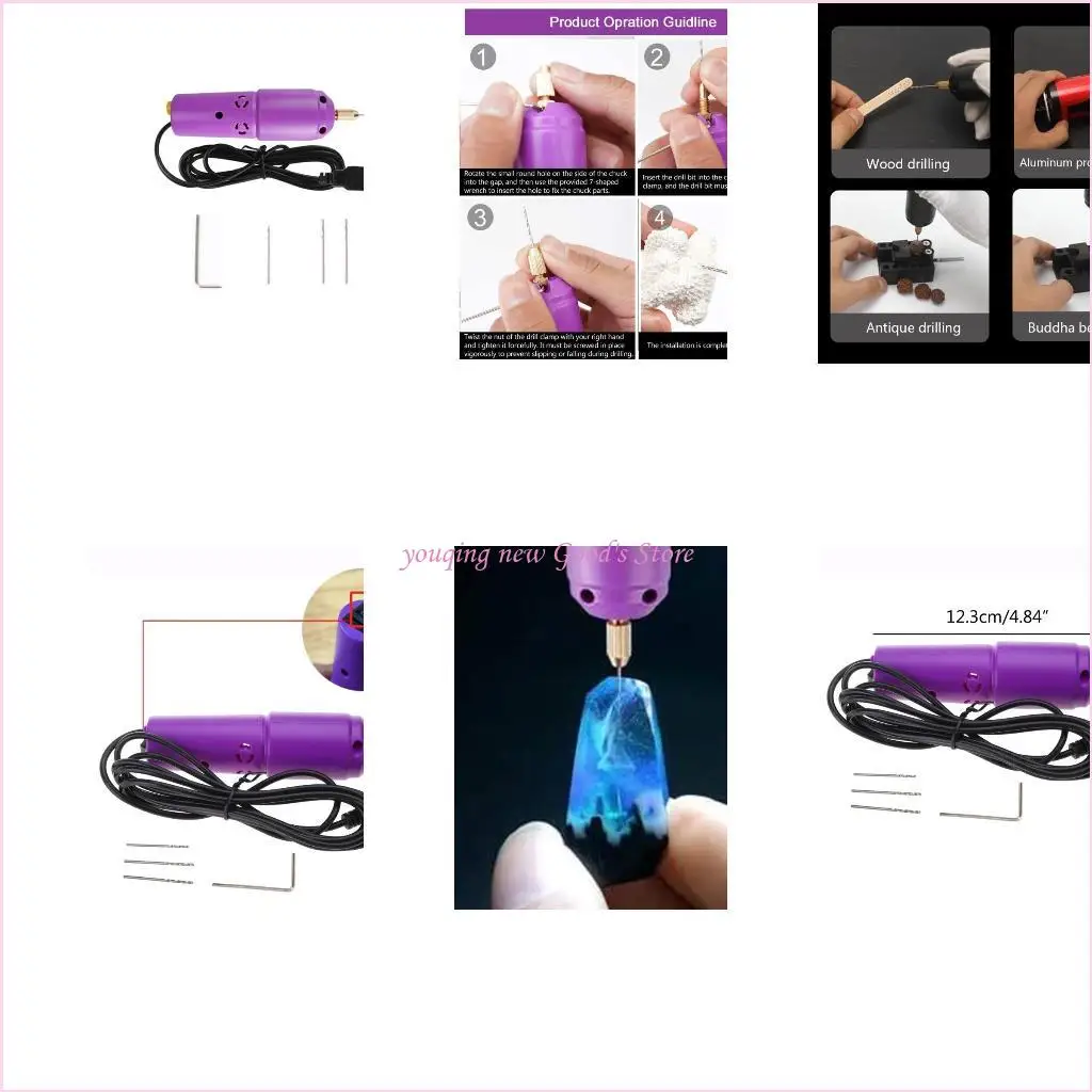 57QA Mini Drill Hand Drill Electric Grinder Drilling DIY Micro Drill 
57QA Mini Drill Hand Drill Electric Grinder Drilling DIY Micro Drill