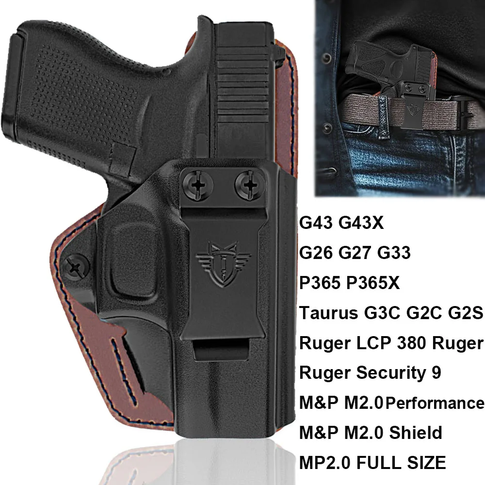 Glock 43x Holster IWB Concealed Carry Right Hand Pistol Holster for Sig Sauer P365 Taurus G3c Case Quick Draw Hangun Holder
Glock 43x Holster IWB Concealed Carry Right Hand Pistol Holster for Sig Sauer P365 Taurus G3c Case Quick Draw Hangun Holder