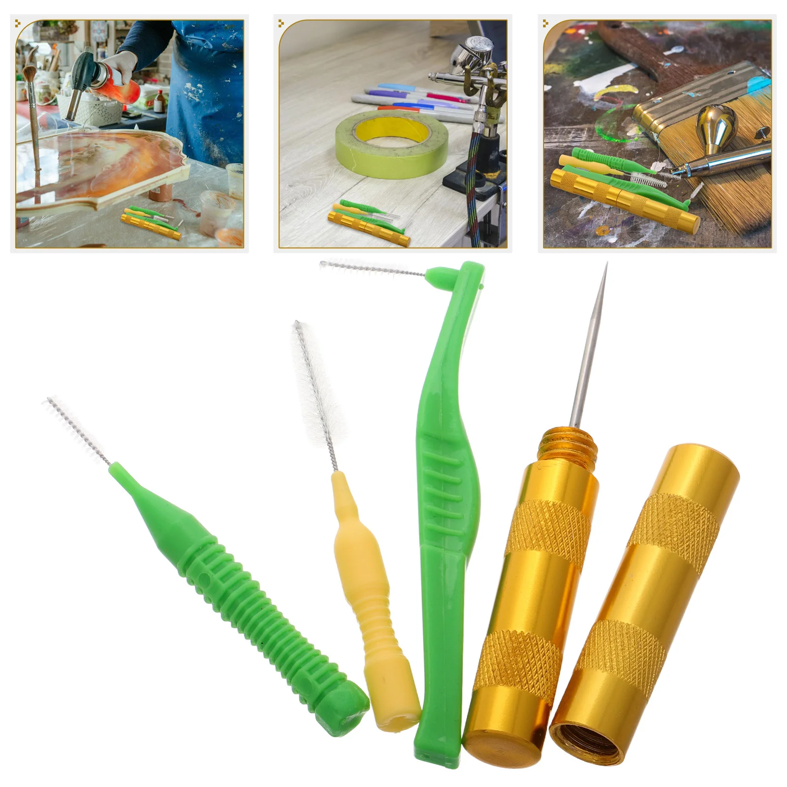 4Pcs Airbrush Cleaning Brush Set Essential Airbrush Cleaner Tool Kit Daily Maintenance Spray Gun Needle Cleaning Accessories
4Pcs Airbrush Cleaning Brush Set Essential Airbrush Cleaner Tool Kit Daily Maintenance Spray Gun Needle Cleaning Accessories