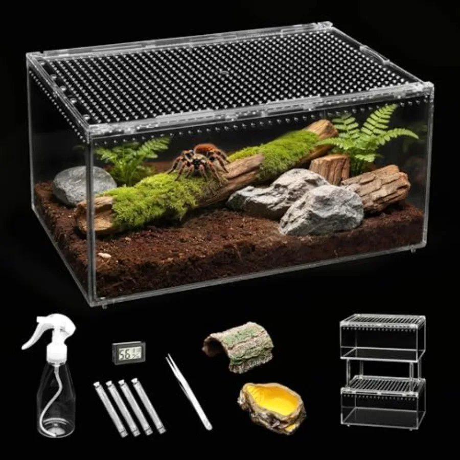 XLarge reptile tank starter kit for tarantulas, hermit crabs, baby leopard geckos, bearded dragons, insects, and lizards: escap
XLarge reptile tank starter kit for tarantulas, hermit crabs, baby leopard geckos, bearded dragons, insects, and lizards: escap