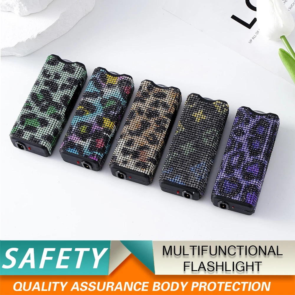 Diamond Leopard Series Women's Outdoor Self-Defense Safety Portable Multi-Function Flashlight Keychain Direct Charging Pendant
Diamond Leopard Series Women's Outdoor Self-Defense Safety Portable Multi-Function Flashlight Keychain Direct Charging Pendant