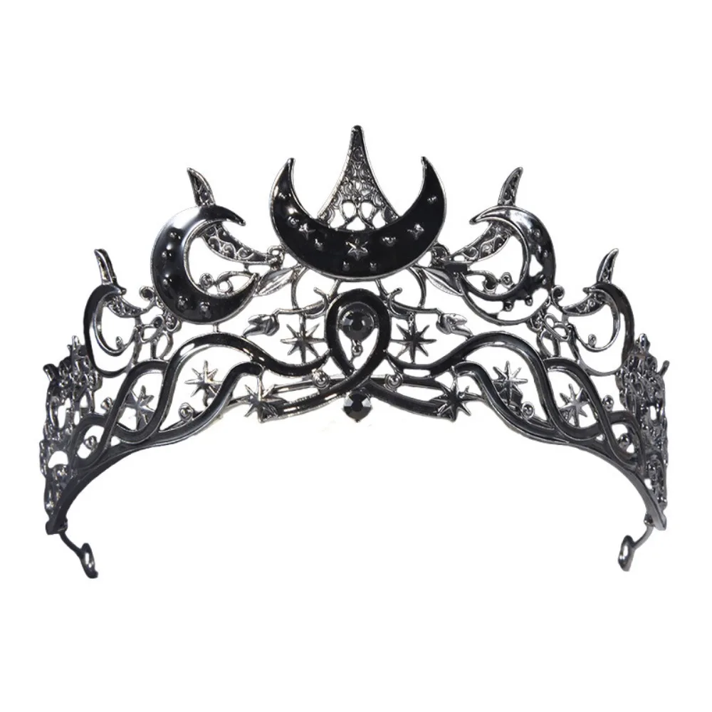 Dark Black Color Moon Tiara Luxury Design Vintage Style Star Headpiece Elegant Hair Jewelry Accessories Queen Crown for Women
Dark Black Color Moon Tiara Luxury Design Vintage Style Star Headpiece Elegant Hair Jewelry Accessories Queen Crown for Women